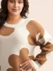 Floral Jacquard Drop Shoulder Sleeve Pullover sold by Bloomchic