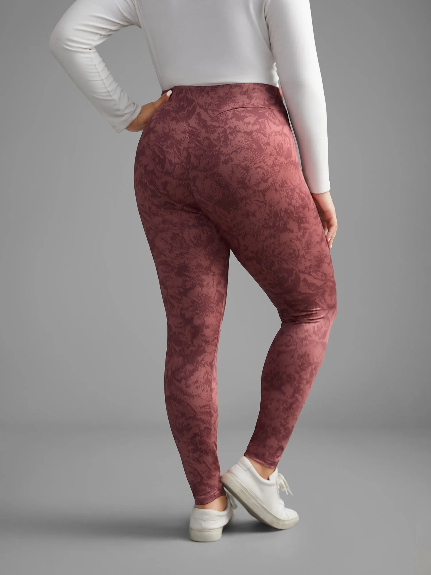 Textured Mid Rise Skinny Leggings sold by Bloomchic product image thumbnail 3