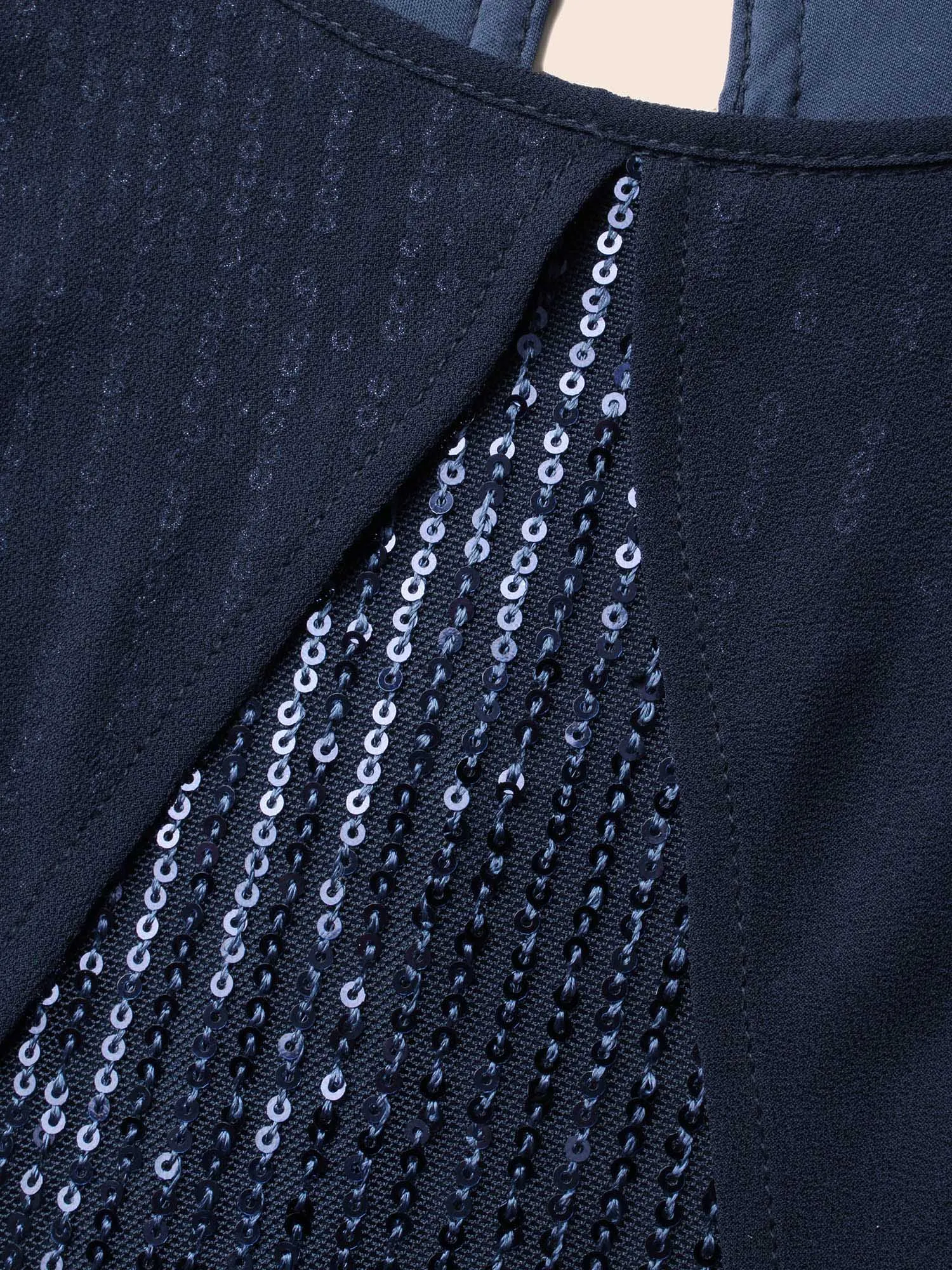 Sequin With Mesh Cape Dress sold by Bloomchic product image thumbnail 5