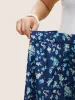Ditsy Floral Print Elastic Waist Pocket Midi Skirt sold by Bloomchic