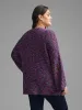 Round Neck Heather Bell Sleeve Pullover sold by Bloomchic