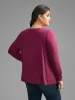 Solid V Neck Lace Patchwork T-shirt sold by Bloomchic