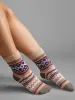 3 Pairs Geometric Textured Socks sold by Bloomchic