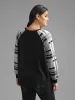 Colorblock Contrast Raglan Sleeve Sweatshirt sold by Bloomchic