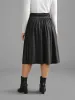 Plain Ruched Pocket Slightly Stretchy Skirt sold by Bloomchic