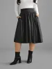 Plain Ruched Pocket Slightly Stretchy Skirt sold by Bloomchic