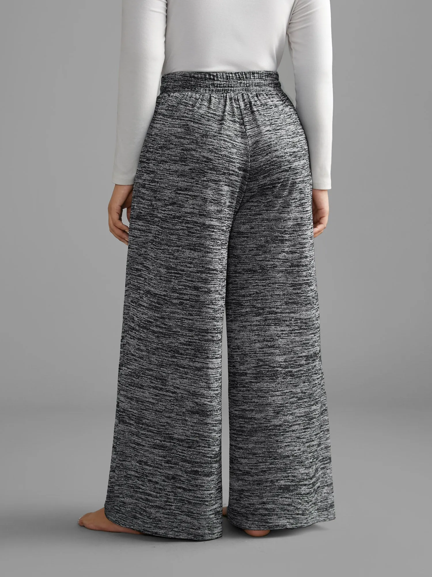 Heather Drawstring Loose Lounge Bottoms sold by Bloomchic product image thumbnail 3