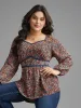 Ditsy Floral Woven Ribbon Gathered Blouse sold by Bloomchic