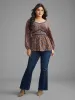 Ditsy Floral Woven Ribbon Gathered Blouse sold by Bloomchic