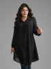 Chiffon Mesh Pleated Tunic Blouse sold by Bloomchic
