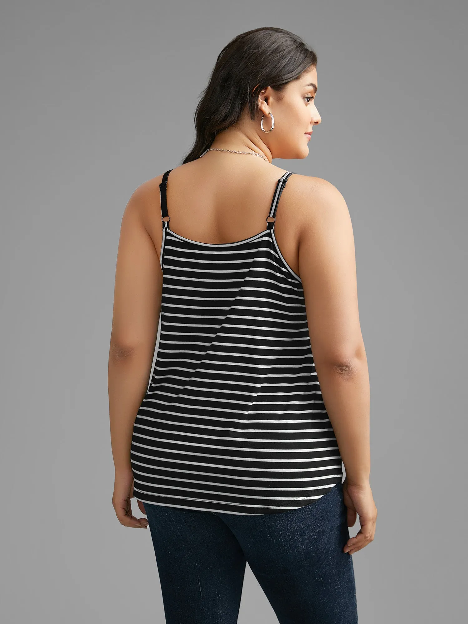Striped Curved Hem Cami Top sold by Bloomchic product image thumbnail 2
