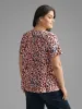 V Neck Animal Print T-shirt sold by Bloomchic