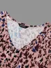 V Neck Animal Print T-shirt sold by Bloomchic