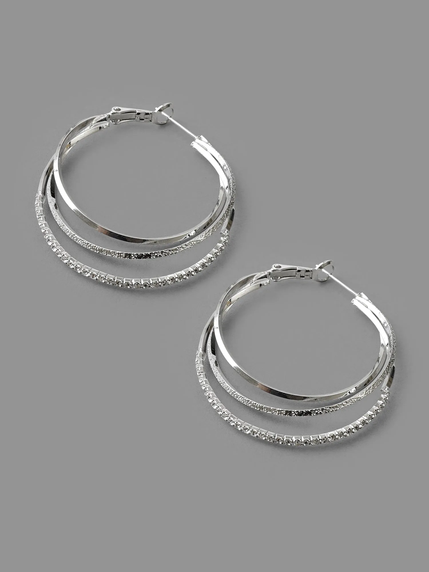 Minimalist Layered Hoop Earrings sold by Bloomchic product image thumbnail 5