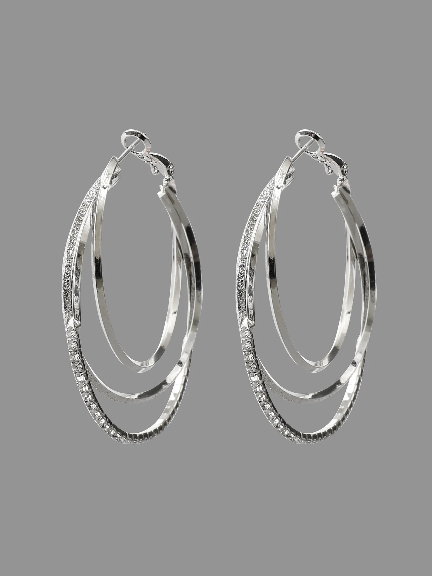 Minimalist Layered Hoop Earrings sold by Bloomchic product image thumbnail 2