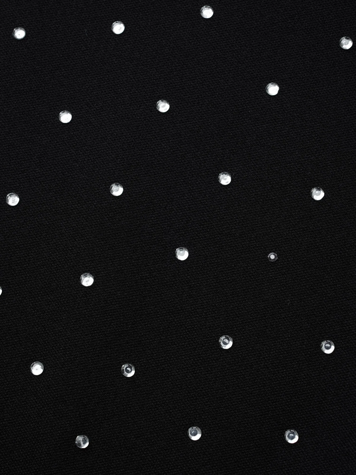 Round Neck Rhinestone Patchwork Midi Dress sold by Bloomchic product image thumbnail 5