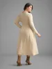 Square Neck Plaid Patchwork Knit Dress sold by Bloomchic