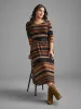 Striped Elastic Waist Tie Knot Dress sold by Bloomchic
