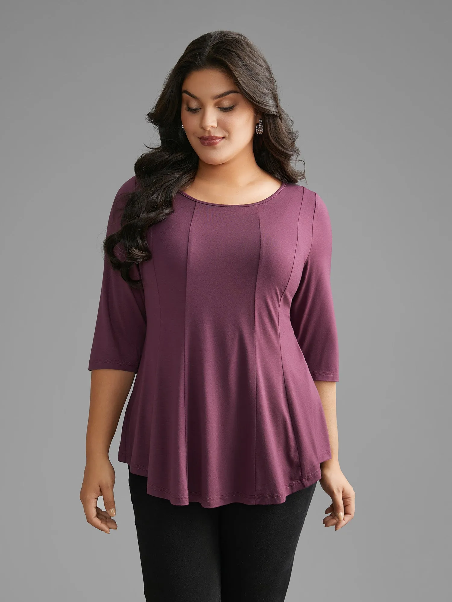 Supersoft Essentials Round Neck Stretchy T-shirt sold by Bloomchic product image thumbnail 2
