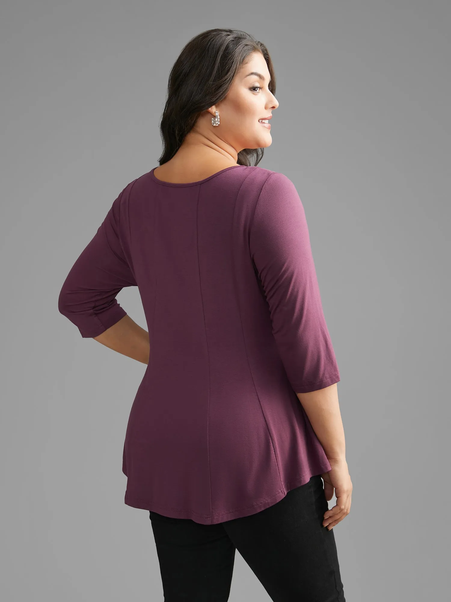 Supersoft Essentials Round Neck Stretchy T-shirt sold by Bloomchic product image thumbnail 5