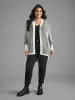 Striped Textured Kimono Collar Dolman Sleeve Cardigan sold by Bloomchic