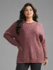 Plain Textured Cable Knit Backless Pullover sold by Bloomchic