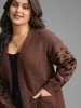 Leopard Print Patchwork Lantern Sleeve Cardigan sold by Bloomchic