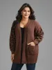 Leopard Print Patchwork Lantern Sleeve Cardigan sold by Bloomchic