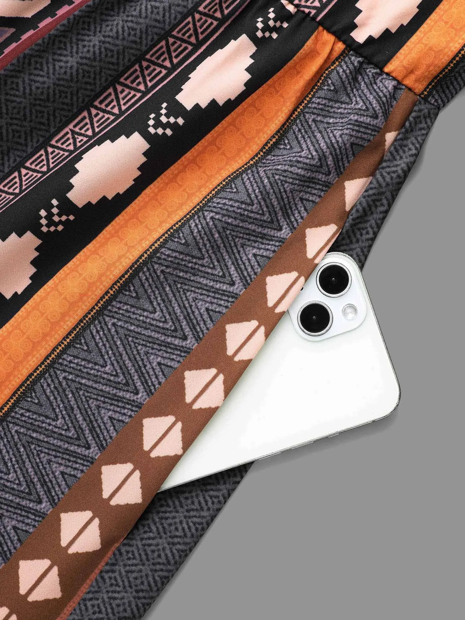 Bandana Striped Lantern Sleeve Midi Dress sold by Bloomchic product image thumbnail 5