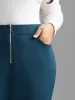 Mid Rise Zipper Detail Skinny Pants sold by Bloomchic