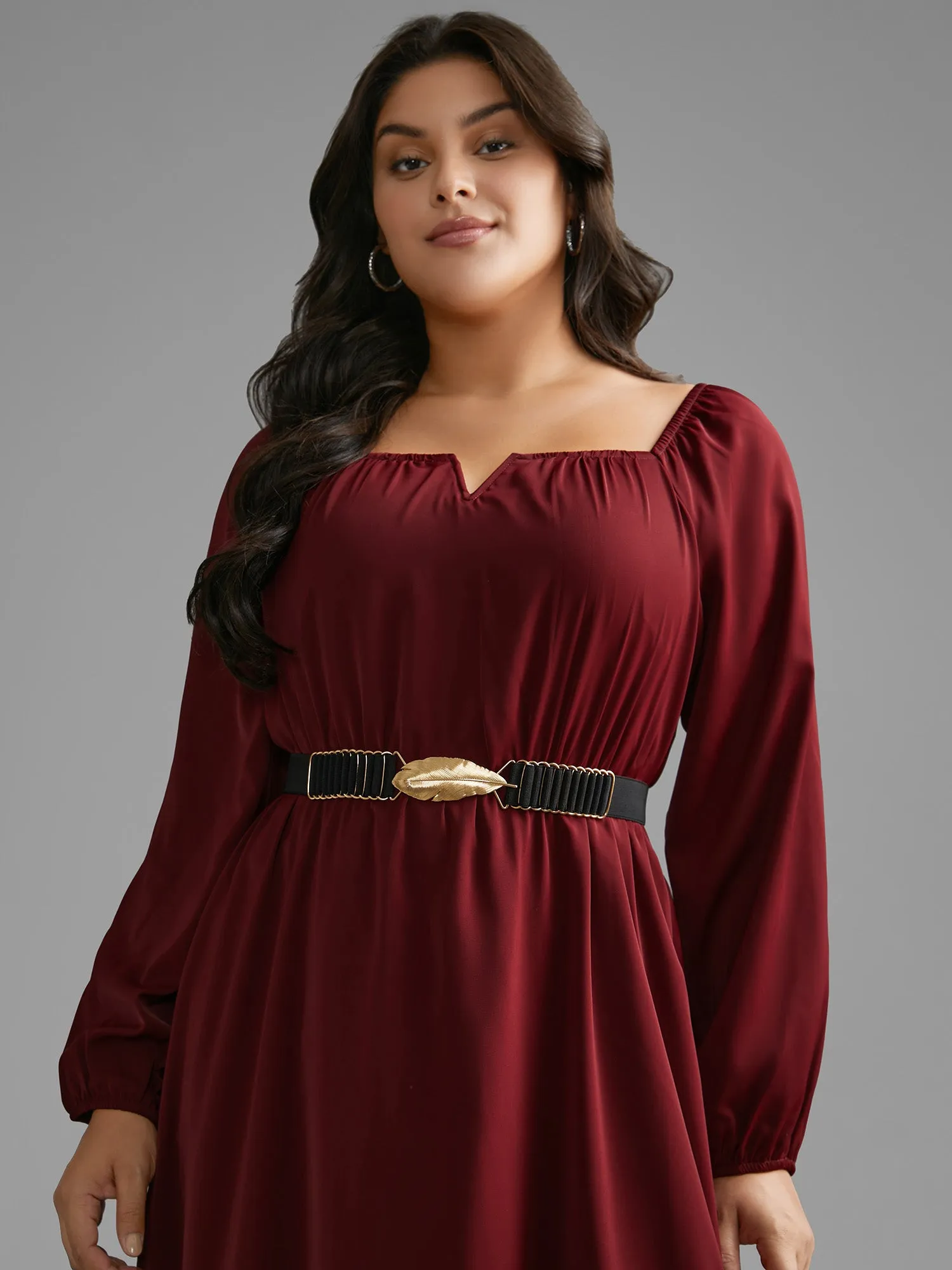 Feather Buckle Detail Waist Belt sold by Bloomchic