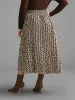 Leopard Print Pleated Elastic Waist Skirt sold by Bloomchic