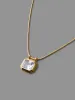 Square Shaped Cubic Zirconia Necklace sold by Bloomchic