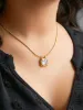 Square Shaped Cubic Zirconia Necklace sold by Bloomchic