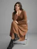 V Neck Textured Patchwork Knit Dress sold by Bloomchic