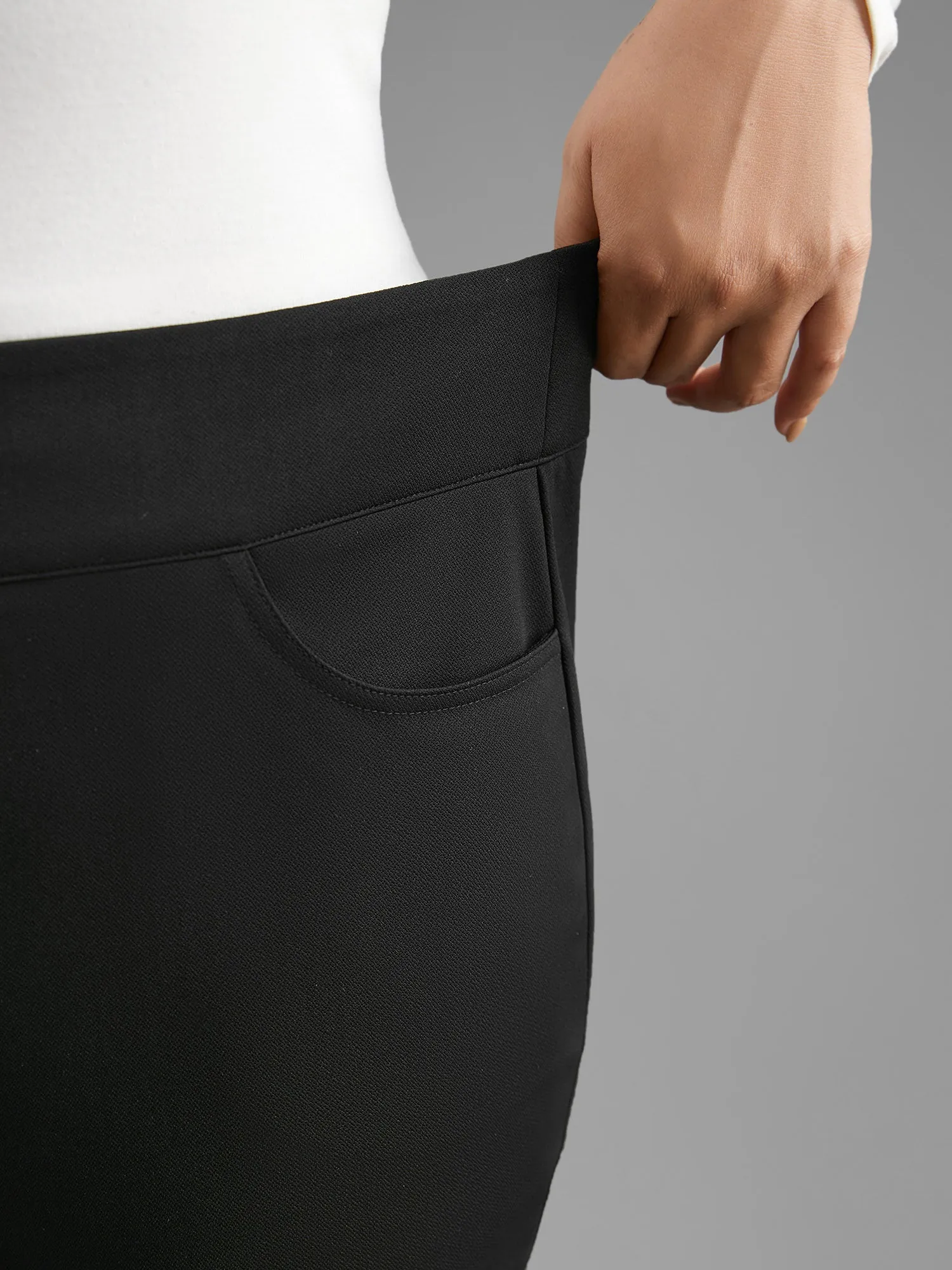 Mid Rise Buckle Detail Skinny Pants sold by Bloomchic product image thumbnail 5