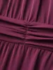 Solid Gathered Lantern Sleeve Midi Dress sold by Bloomchic