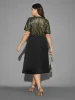 Sequin Patchwork Dolman Sleeve Dress sold by Bloomchic