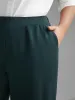 Solid Elastic Waist Wide Leg Pants sold by Bloomchic