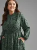 Polka Dot Shirred Frill Trim Dress sold by Bloomchic