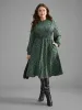 Polka Dot Shirred Frill Trim Dress sold by Bloomchic