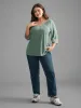 Woven Ribbon Patchwork Contrast T-shirt sold by Bloomchic