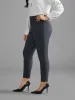 Mid Rise Solid Split Hem Pants sold by Bloomchic