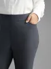 Mid Rise Solid Split Hem Pants sold by Bloomchic