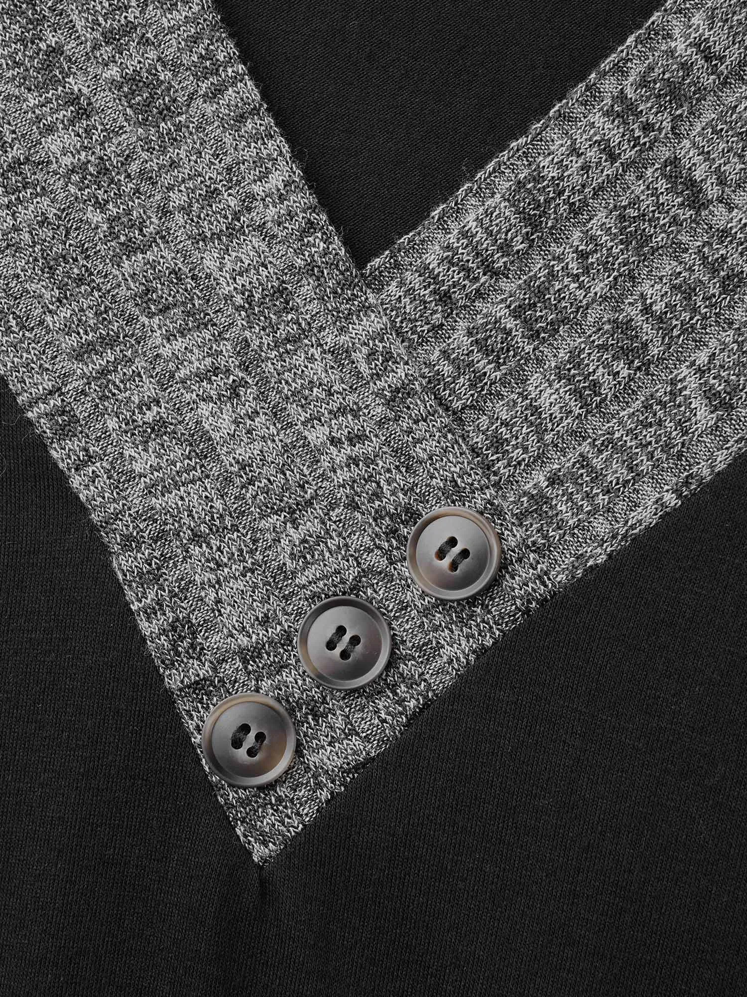 Textured Patchwork Button Detail Midi Dress sold by Bloomchic product image thumbnail 5