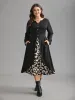 Leopard Print Two-Piece Elastic Waist Dress sold by Bloomchic