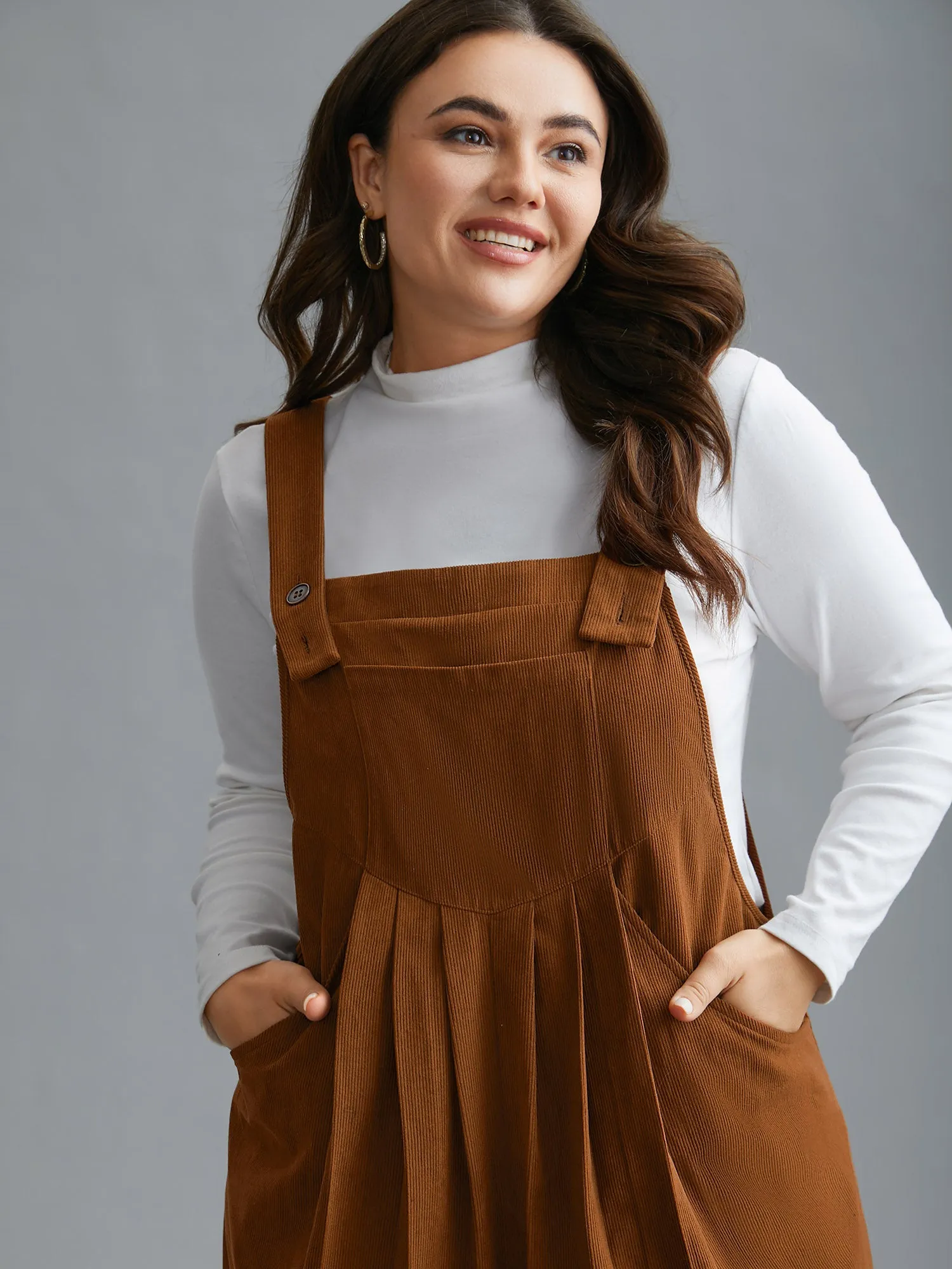 Plain Chest Pocket Pleated Jumpsuit sold by Bloomchic product image thumbnail 2
