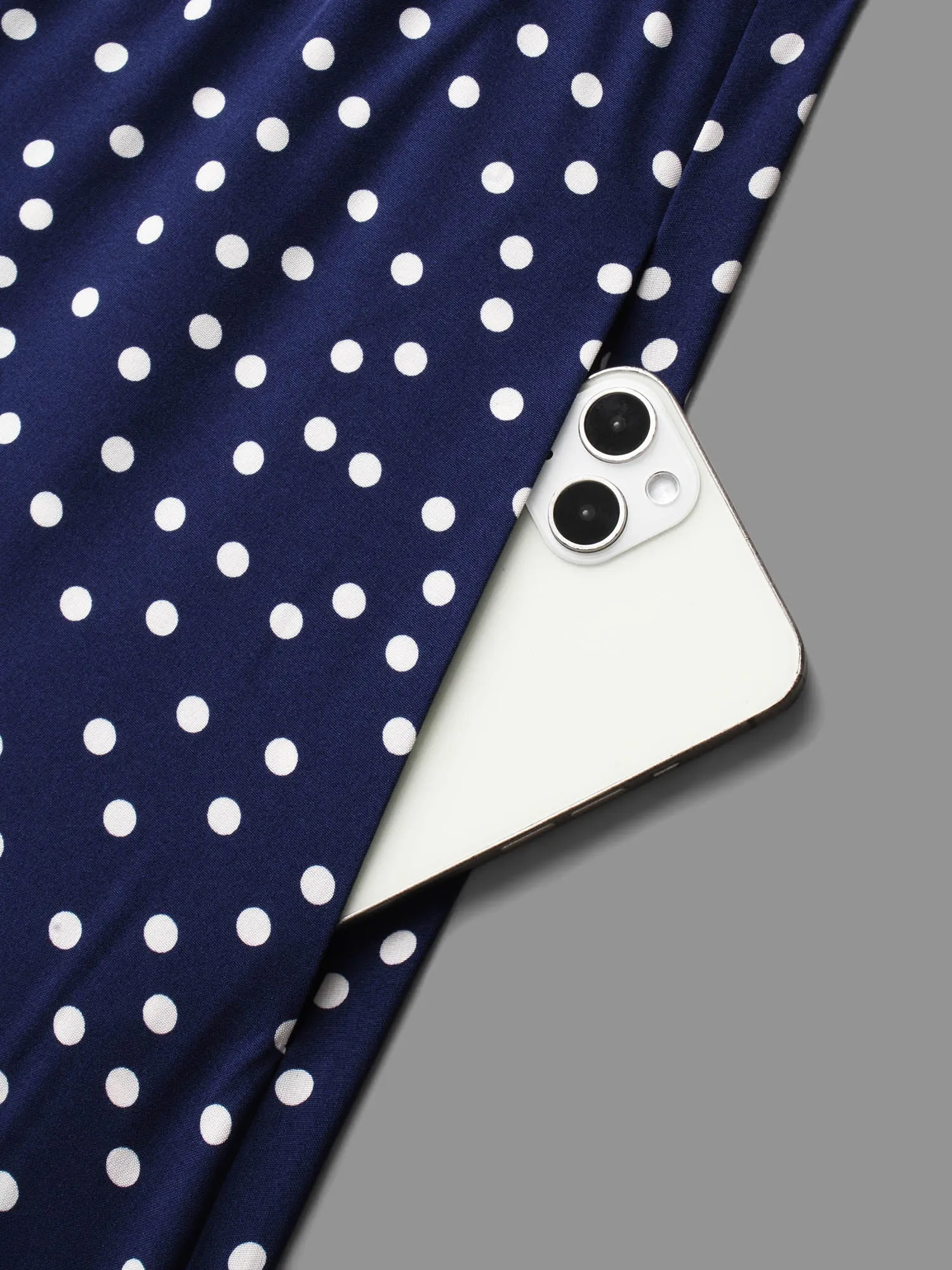 Polka Dot Heart Neckline Midi Dress sold by Bloomchic product image thumbnail 5