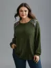 Leopard Shoulders Stretchy Textured T-shirt sold by Bloomchic