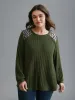 Leopard Shoulders Stretchy Textured T-shirt sold by Bloomchic